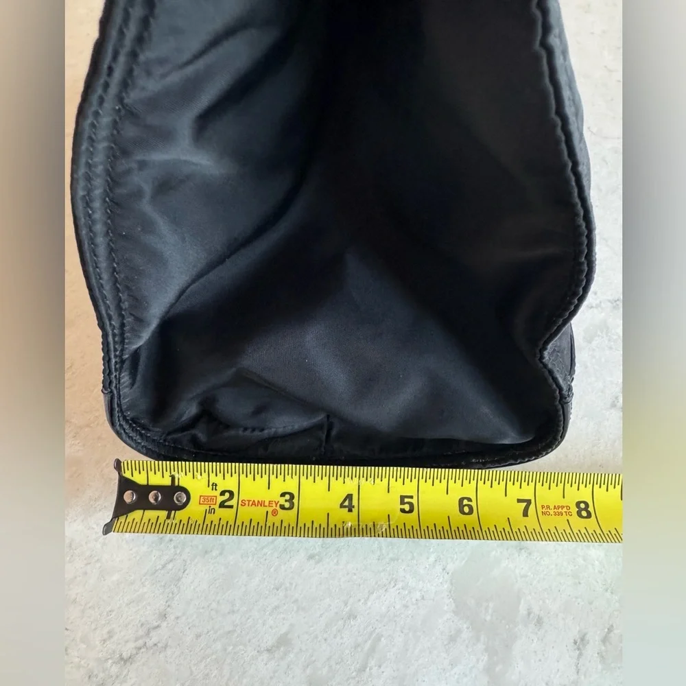 Tory Burch Black Nylon Tote with Patent Logo - Picture 13 of 15